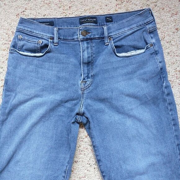 Lucky Brand Jeans 363 Straight Men 34x30/32x28" Blue Stretch Denim - Picture 2 of 11